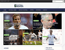 Tablet Screenshot of footballheaven.net